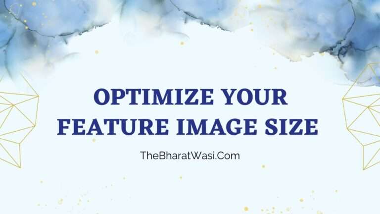 Optimize Your Feature Image Size