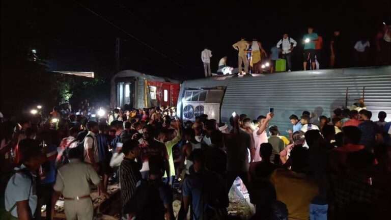 North East Express train accident buxer bihar