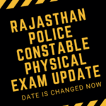 Rajasthan Police Constable Physical Exam Admit Card 2023