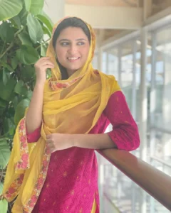 Tania Hussain in red yellow Suit Salwar