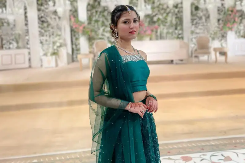Tania Hussain in traditional dress photo