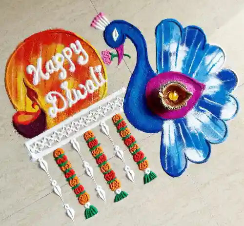 Happy Diwali rangoli design
