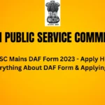 upsc mains daf form 2023 apply online