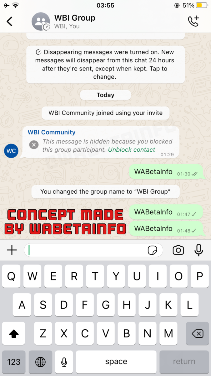 WhatsApp New Update to Hide Messages in Group Chats from Blocked Contacts